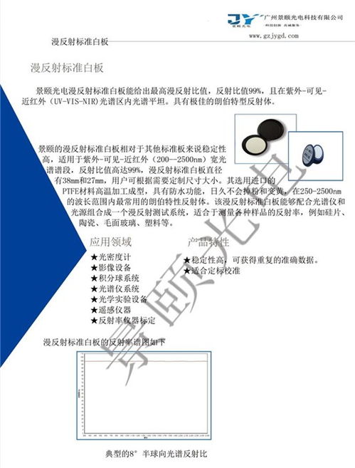 光学测试漫反射板 漫反射板 景颐光电 多图